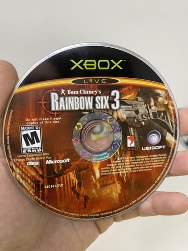 Xbox Lot Of 4 Rainbow Six Shadow Ops Medal Of Honor European Assault Ghost Recon — photo 2
