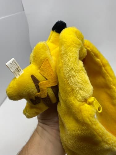 Pikachu Fat Pokemon Scarf Fuzzy Plush 6" Stuffed Toy Doll Japan Tomy — photo 3