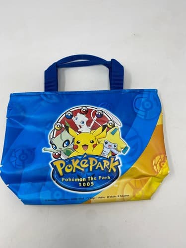Vintage Pokemon PokePark 2005 Limited Mini Tote Bag Japan Pikachu Mew Celebi