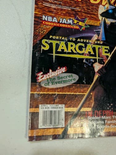 Nintendo Power Volume 71 (April, 1995) Stargate Cover w/Poster No cards — photo 2