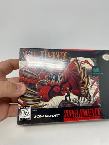 Secret of Evermore SNES Super Nintendo Factory Sealed Brand New V-Seam — photo 2