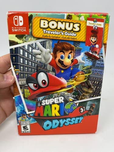 Super Mario Odyssey Nintendo Switch Starter Pack Traveler’s Guide New / Sealed