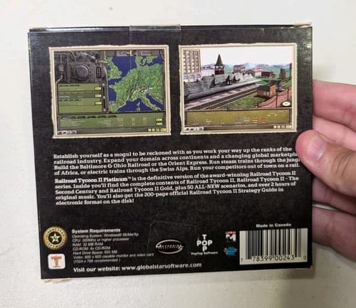 Railroad Tycoon II Platinum PC Game Brand New Sealed — photo 2
