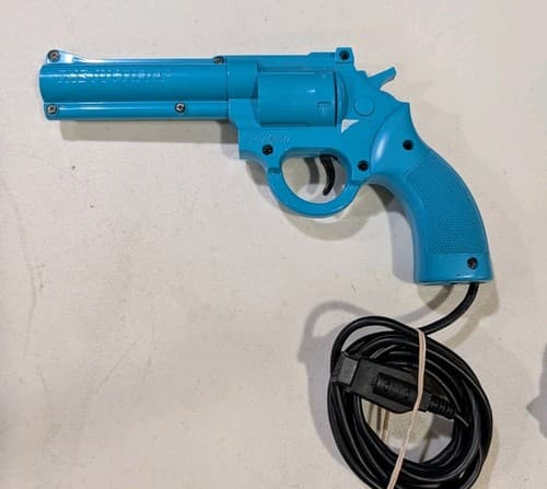 The Justifier Sega Genesis Sega CD Light Gun Lethal Enforcers Konami Blue Tested — photo 2