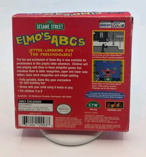 Elmo's ABCs Gameboy Color Complete CIB Nintendo Tested — photo 2