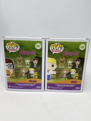 Funko POP! Animation Scooby-Doo Velma Dinkley #151 & Fred Lot Of 2 Vinyl Vaulted — photo 5