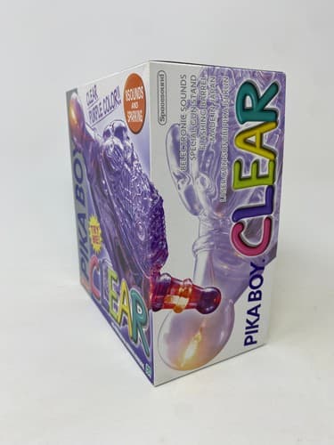Vintage 90s Bootleg Pokemon Pika Boy Space Gun Toy Clear Atomic Purple Boxed NOS — photo 2