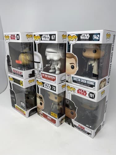 Funko Pop! Star Wars Vinyl Figures Lot of 6 - Rey Resistance BB Unit Finn New — photo 2