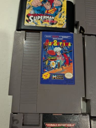 Lot of 9 NES / Sega Non Working Cartridges - Zelda, Superman, TMNT, Mario, Etc — photo 7