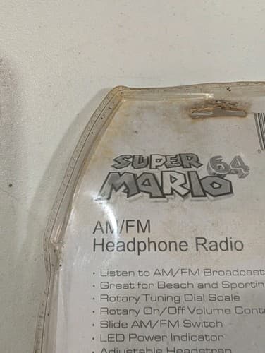 Super Mario 64 Headphones AM FM Blue In Package — photo 5