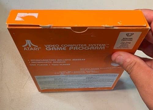 Atari 2600 Missile Command Complete In Box CIB Tested — photo 3
