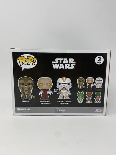 FUNKO POP STAR WARS TARFFUL EMPEROR UTAPAU CLONE TROOPER 3 PACK WALMART — photo 5