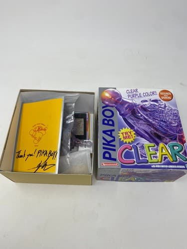 Vintage 90s Bootleg Pokemon Pika Boy Space Gun Toy Clear Atomic Purple Boxed NOS — photo 8