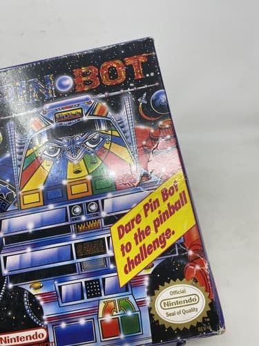 Pin-Bot(Nintendo NES 1990) CIB Complete in box, W/ Manual Insert Ships Fast — photo 2