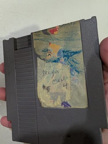 Mega Man 4 NES Nintendo Entertainment System Genuine Tested No Label — photo 4