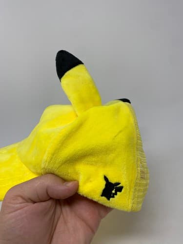 Bioworld Pokemon Pikachu Yellow Faux Fur Adjustable Baseball Cap One Size — photo 3