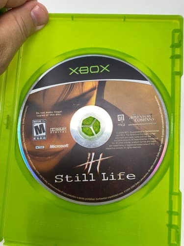 Still Life (Microsoft Xbox) Disc & Manual No Artwork w/ Reg Card Tested — photo 5