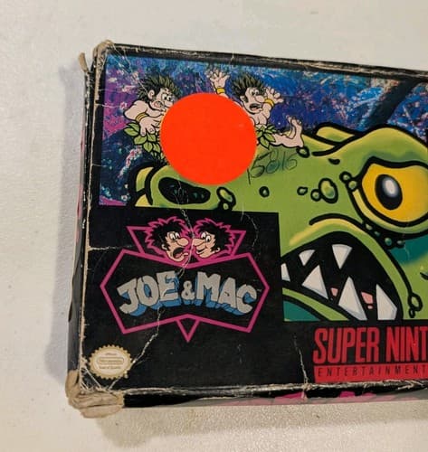 Joe & Mac Super Nintendo SNES Game With Rough Box, Tested — photo 2