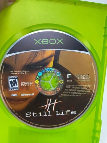 Still Life (Microsoft Xbox) Disc & Manual No Artwork w/ Reg Card Tested — photo 4
