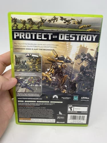 Transformers: The Game (Microsoft Xbox 360, 2007) No Manual Tested — photo 5