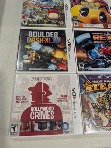 Lot Of 10 Nintendo 3DS Games - Tested - Pac-man, Sushi, Noir, Rex, Scribblenauts — photo 3