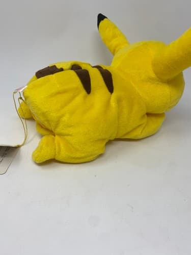 Pokémon Pikachu Plush — Sitting, Open Mouth, Arms Down — TOMY — w/ Tags — photo 9