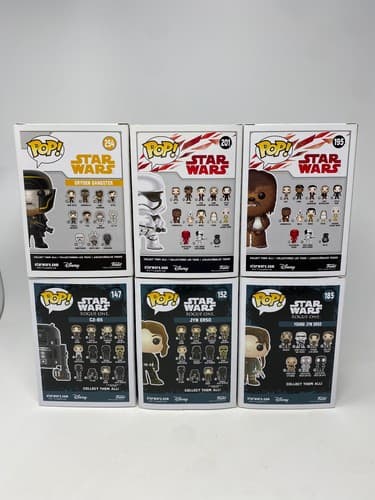 Funko Pop! Star Wars Vinyl Figures Lot of 6 - Chewbacca Dryden Gangster C2-B5 — photo 5