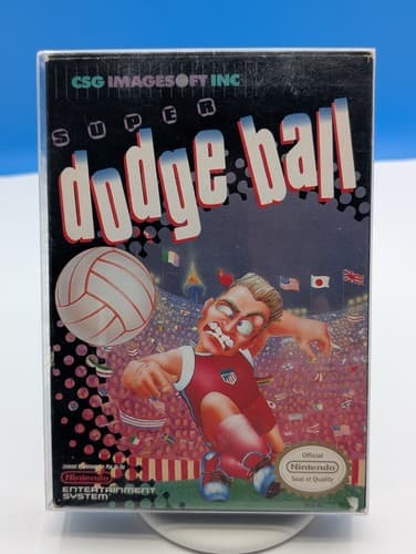 Super Dodge Ball (Nintendo NES, 1989) Authentic Cartridge & Box Manual, Tested