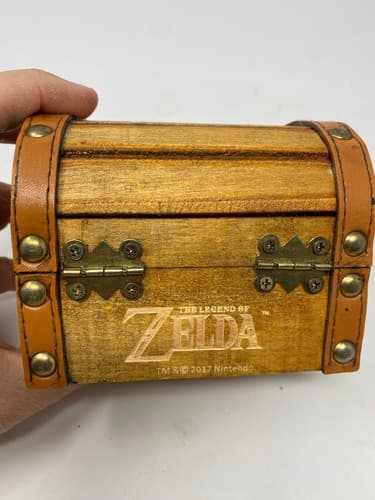 The Legend of Zelda Wooden Treasure Chest Coin Bank Triforce CultureFly 2017 — photo 8