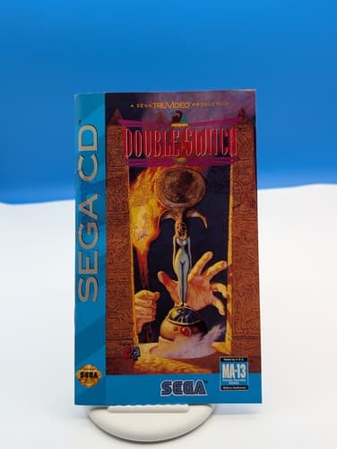 Double Switch SEGA CD US Edition Complete w/ Manual Tested Works - Broken Case — photo 5