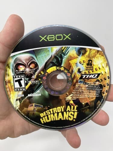 Destroy All Humans 1 and 2 Microsoft Xbox Loose Cleaned & Tested — photo 2
