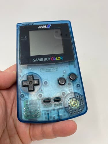Nintendo GAME BOY COLOR ANA Limited Edition Skelton Blue Console CGB-001 Japan — photo 4