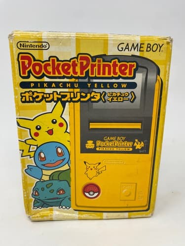 Nintendo Game Boy Pocket Printer Pikachu Yellow Camera Tested Japan