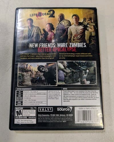 Left 4 Dead 2 (PC, 2009) With Case L4D2, Tested — photo 2