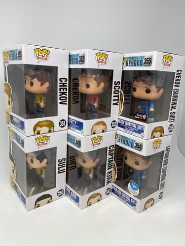 Funko Pop! Star Trek Vinyl Figures Lot of 6 - Captain Kirk Chekov Sulu Scotty — photo 2