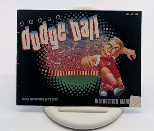 Super Dodge Ball (Nintendo NES, 1989) Authentic Cartridge & Box Manual, Tested — photo 5
