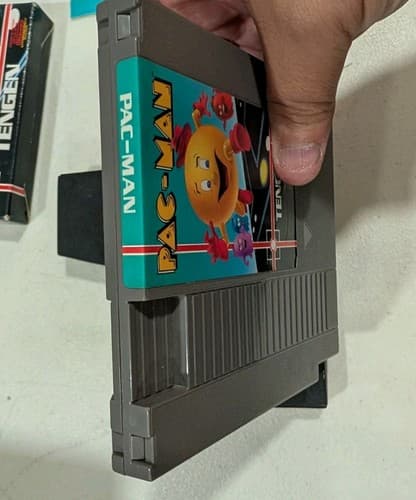 Pac-Man Tengen Grey Cart Nintendo NES Complete in Box CIB Tested — photo 9