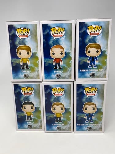 Funko Pop! Star Trek Vinyl Figures Lot of 6 - Captain Kirk Chekov Sulu Scotty — photo 7