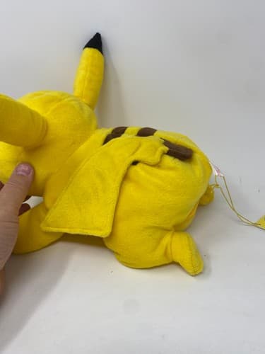 Pokémon Pikachu Plush — Sitting, Open Mouth, Arms Down — TOMY — w/ Tags — photo 4