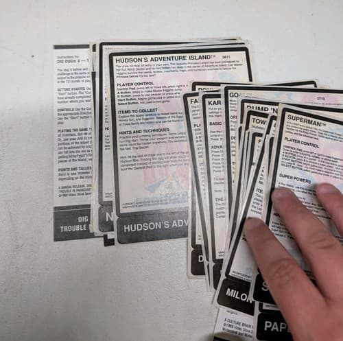 Lot Of 47 NES Quik Play Rental Instruction Stickers Unused Rare - Mario Bros II — photo 5