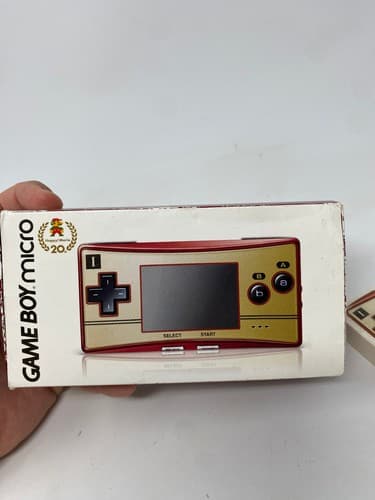 Nintendo Game Boy Micro Famicom Edition Complete in Box CIB w/ Notepad & Game — photo 4