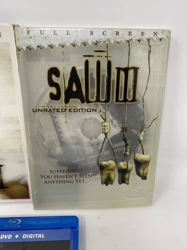 Saw Dvd/blu Ray Lot 1-4 & Jigsaw Some With Slipcoves . Very Good! Ships Fast — photo 4