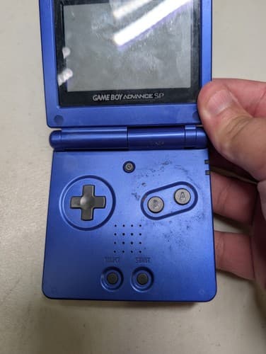Nintendo Game Boy Advance GBA SP Cobalt Blue System AGS-001 W/ Charger — photo 5