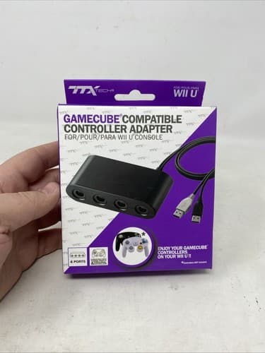 TTX Tech GameCube Compatible 4 Port Controller Adapter for Wii U and Switch — photo 9