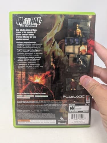 Infernal Case And Manual Only Xbox 360 - No Game — photo 2