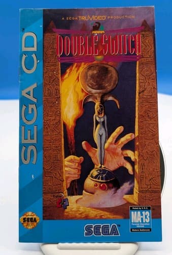 Double Switch (Sega CD, 1993) Game Disc and Manual Only, Tested