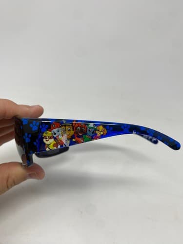 PAW Patrol Kids Sunglasses Chase Blue Black Paw Print Frames Character Graphics — photo 6