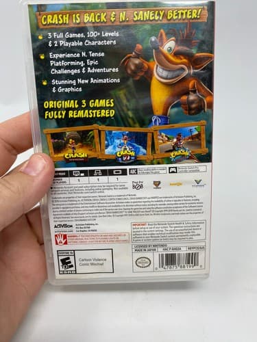 Crash Bandicoot N. Sane Trilogy Nintendo Switch Includes 3 Games Remastered — photo 7