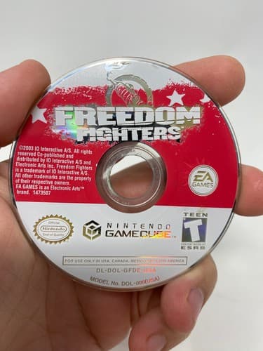 Freedom Fighters Nintendo GameCube 2003 GC Disc Only Tested