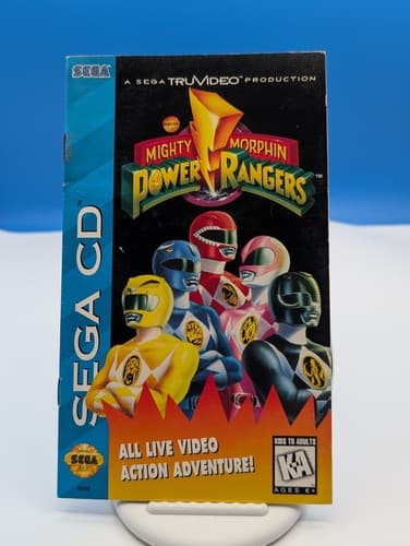 Power Rangers Manual and Disc Only (Sega CD) - Authentic Good Condition